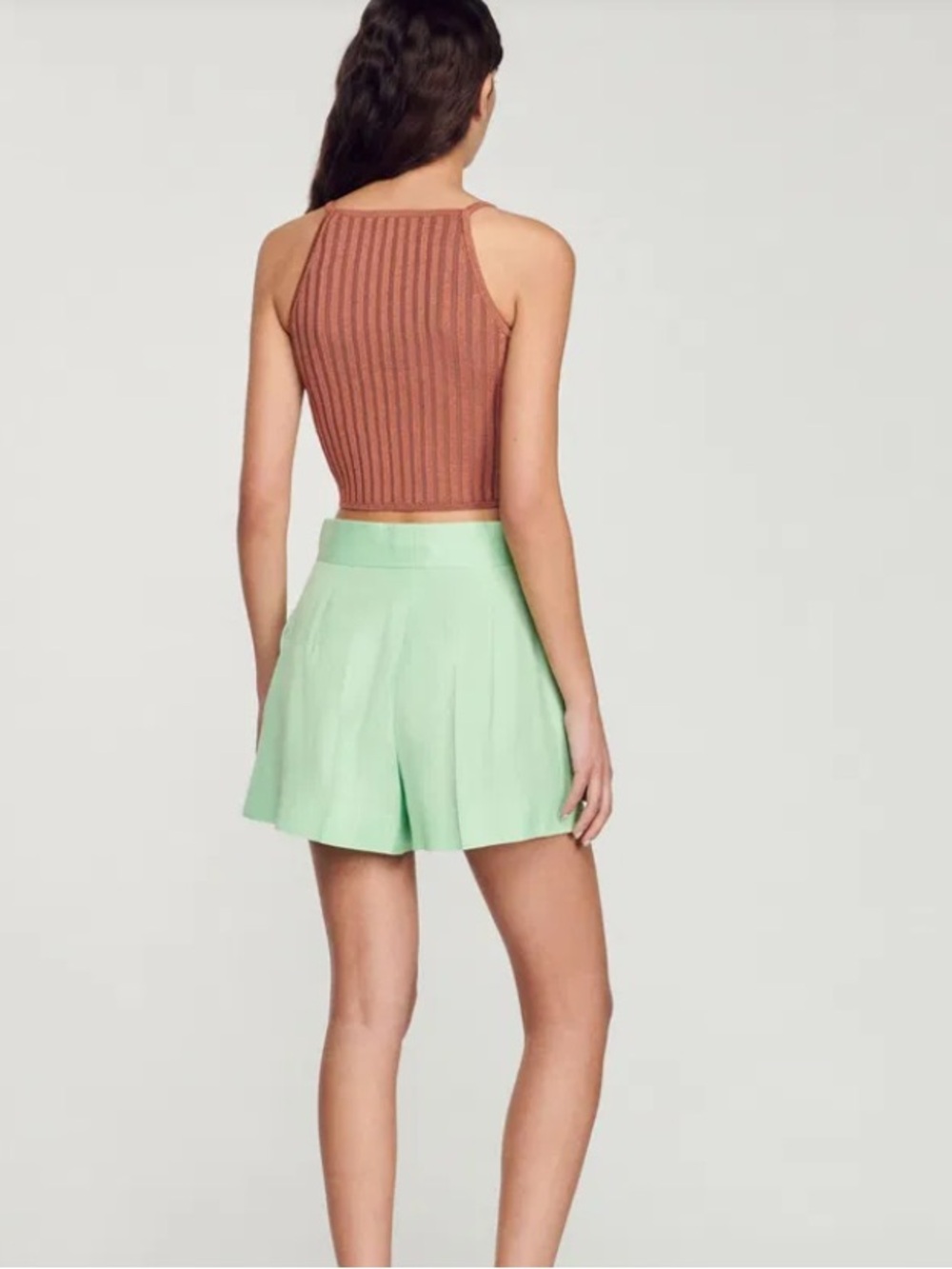 Sandro Ribbed Vest Tank - Picture 3 of 5